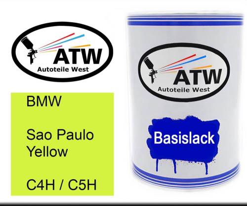 BMW, Sao Paulo Yellow, C4H / C5H: 500ml Lackdose, von ATW Autoteile West.